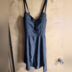 Torrid wireless lattice swimdress no brief